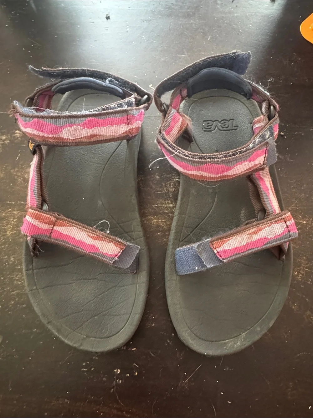 Teva Kids Strappy Sandals in Pink and Navy